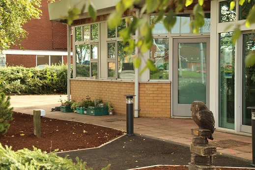 Image of the front of Norton Canes library