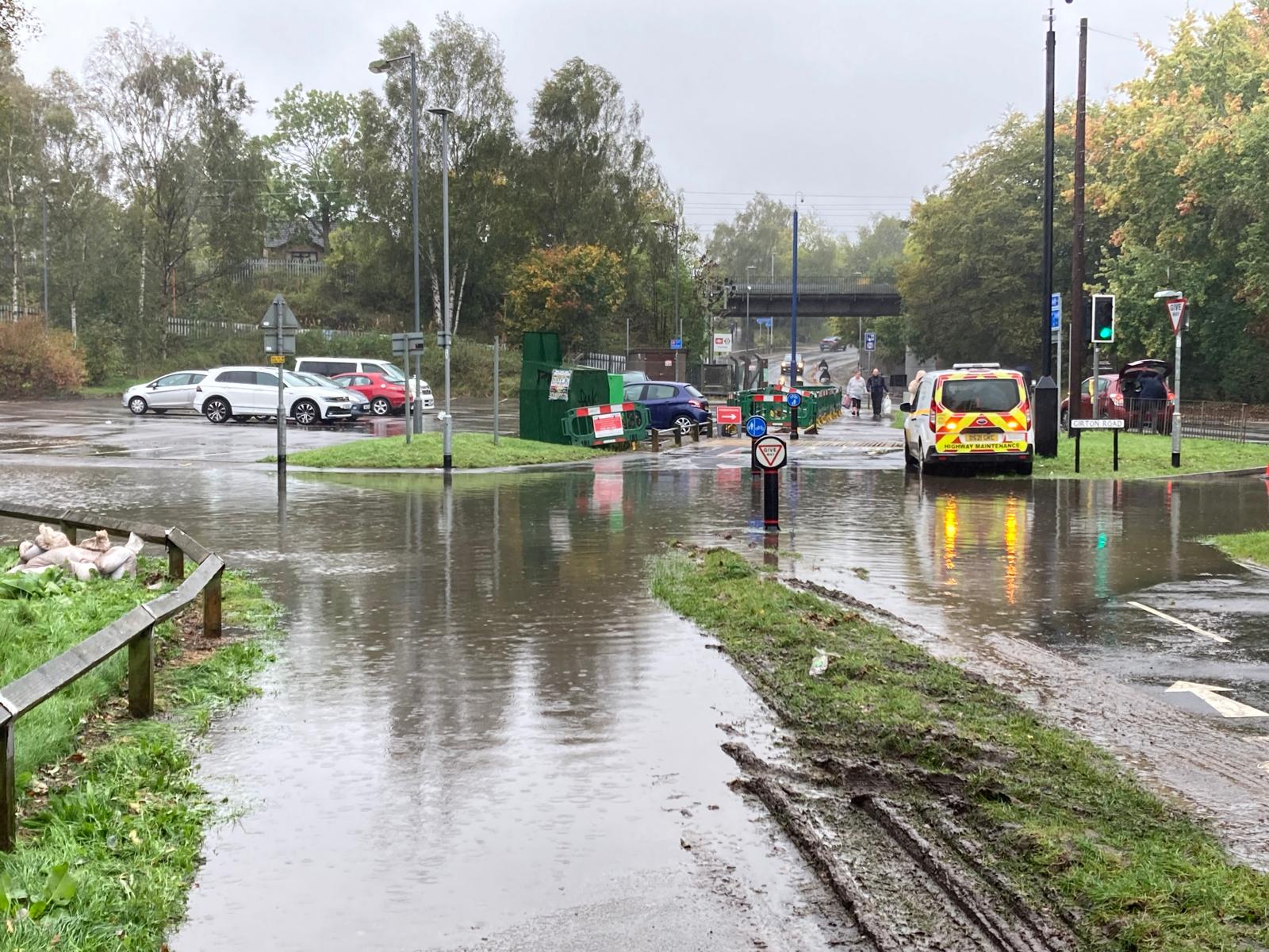 Surfacewater flooding affecting Rumer Hill