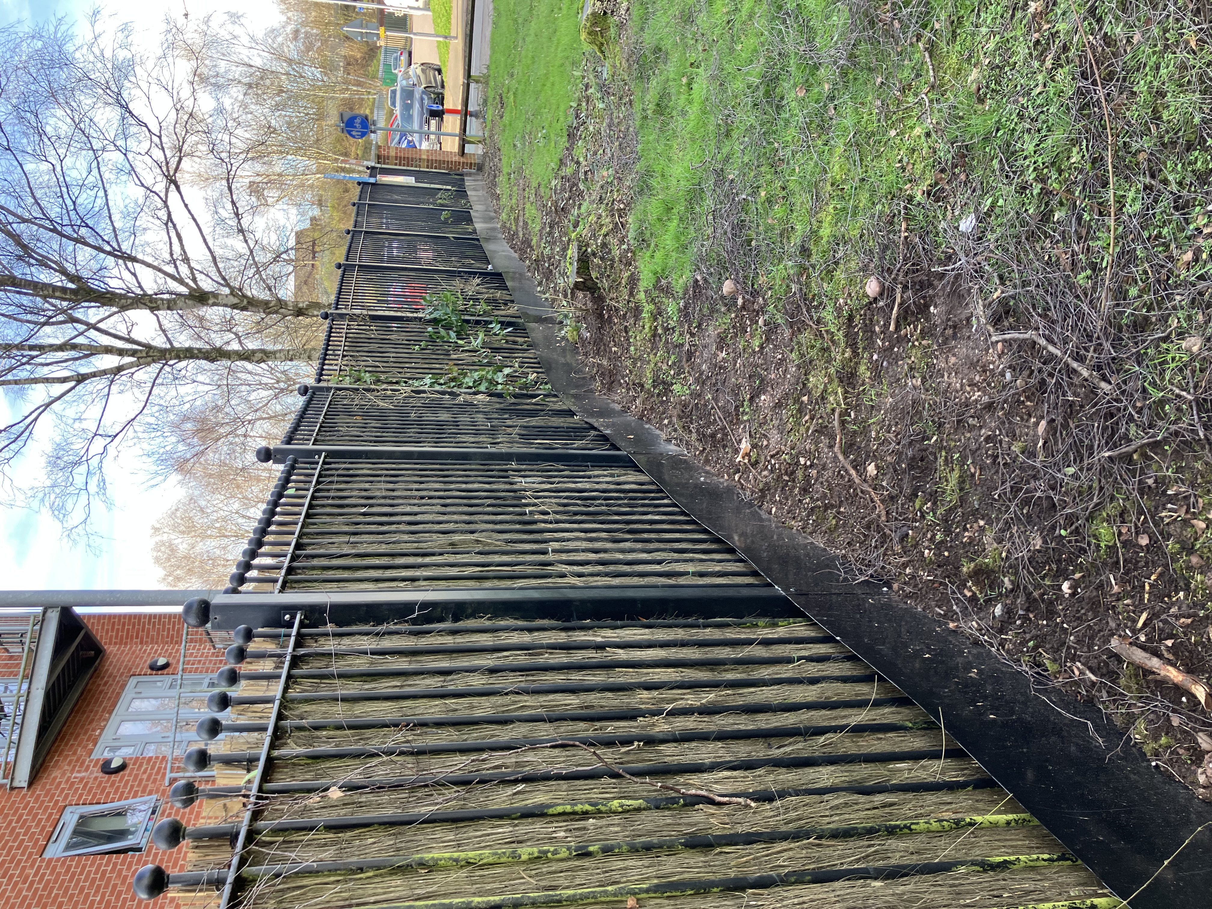 Image of flood deflection fencing
